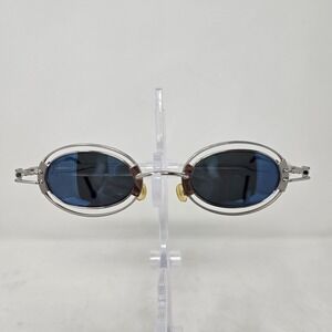 Vintage Imago Kappa 02 Silver Blue Lenses Sunglasses 43-18-119